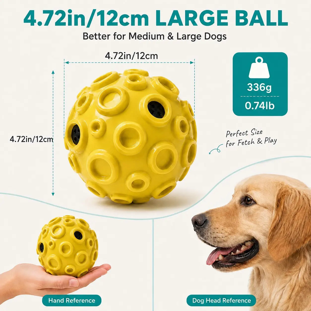 Interactive Rolling & Floating Dog Ball Toy