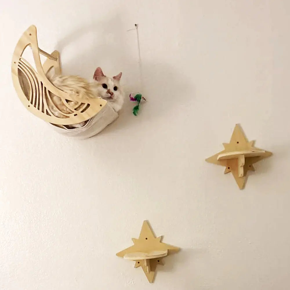 Moon Wall-Mounted Cat Hammock