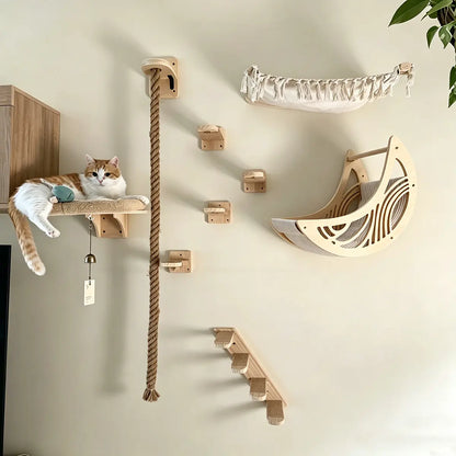 Moon Wall-Mounted Cat Hammock