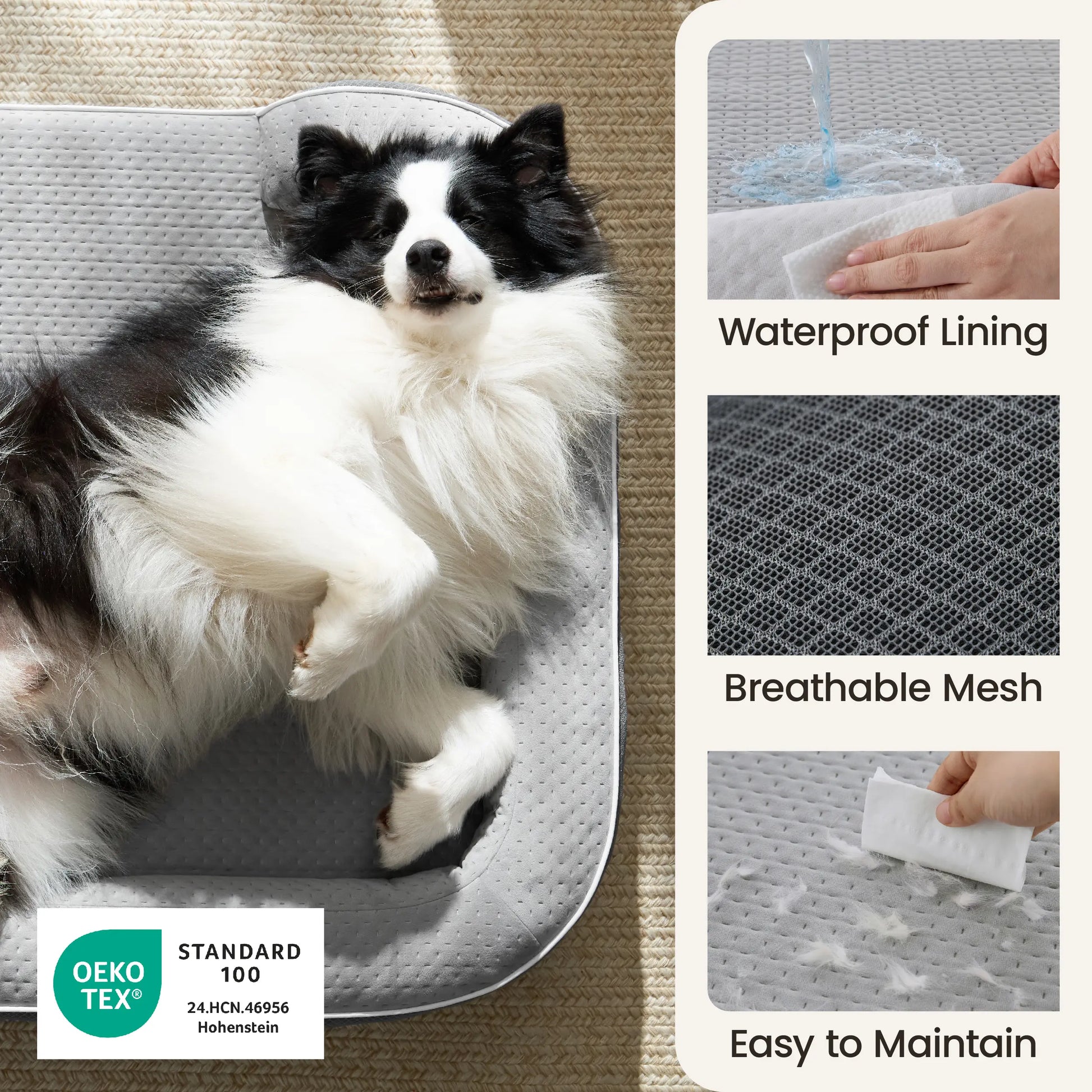 Lesure Realortho Orthopedic Dog Bed with Memory Foam