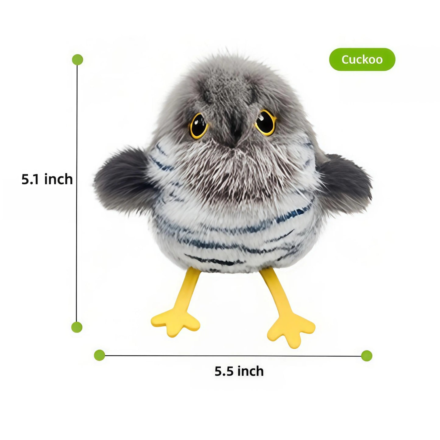 Interactive Flapping Bird Cat Toy with Smart Sensor