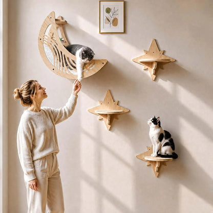 Moon Wall-Mounted Cat Hammock